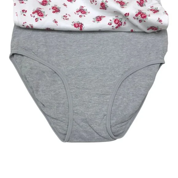 Laura Ashley Womens Medium Cotton Spandex Floral Panties Briefs 5-Pack Tag Free - Picture 9 of 13